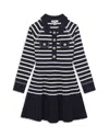 Reiss Girls' Sapna Striped Knitted Dress - Little Kid, Big Kid In Blue