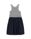 Reiss Girls' Striped Sleeveless Dress - Little Kid In Black