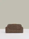 Reiss Women's Gold Embellished Clutch Bag