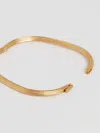 Reiss Gold Tone Claudia Contour Hinged Cuff In Gold