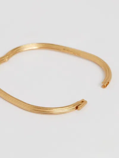 Reiss Gold Tone Claudia Contour Hinged Cuff