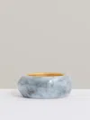 Reiss Gold Tone Curve Marble Bangle In Gold