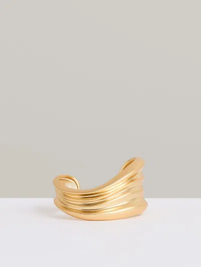 Reiss Gold Tone Fluid Sculpted Cuff