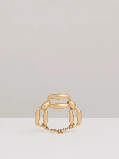 Reiss Gold Tone Lara Sculpted Link Bracelet