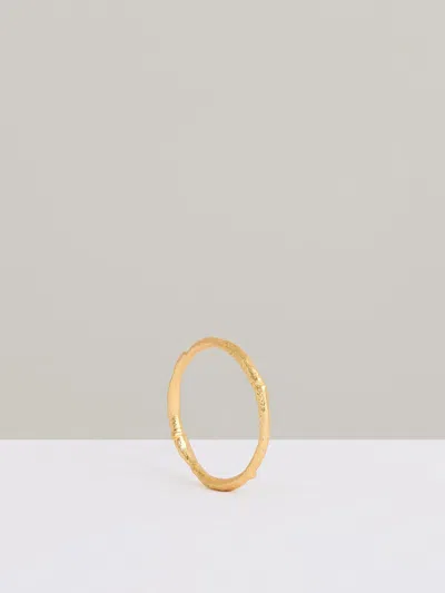 Reiss Gold Tone Molten Curve Bangle