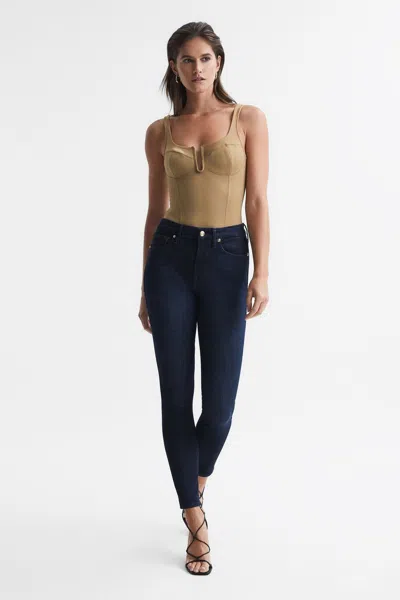 Reiss Indigo Good Legs Sculpting Skinny Jeans