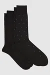 Reiss Black Graham Pack Socks In Black