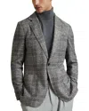 REISS GRAY PLAID BLAZER