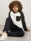 Reiss Green 3-9 Yrs Colourblock T-shirt