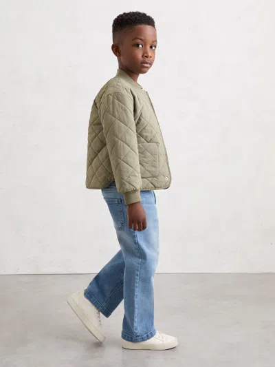 Reiss Kids' Green Jacket In Multi