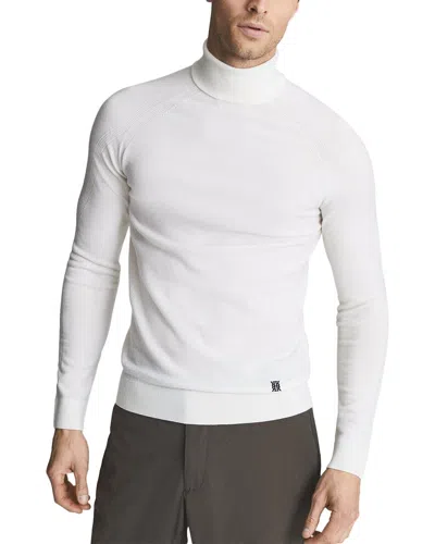 Reiss Greene Wool-blend Stretch Sweater In White