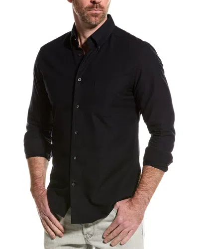 Reiss Greenwich Oxford Shirt In Black