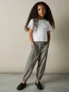 Reiss Grey Annika 4-9 Yrs Check Woven Joggers