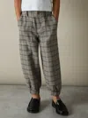 Reiss Grey Annika 9-13 Yrs Check Woven Joggers