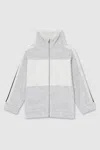 Reiss Grey 13-14 Yrs Velour Panelled Tracksuit Top
