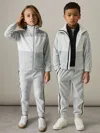 Reiss Grey 4-9 Yrs Velour Side-stripe Tracksuit Joggers