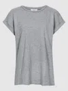 Reiss Grey Cotton-jersey Crew Neck T-shirt In Gray