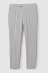 Reiss Grey Found Relaxed Drawstring Trousers In Grey