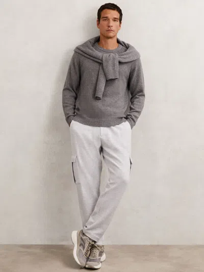 Reiss Grey Marl Trousers In Gray