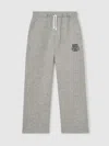 Reiss Grey Melange Eric 13-14 Yrs Hockey Joggers In Gray