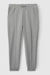 Reiss Grey Melange Drawstring Jersey Joggers