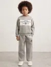 Reiss Grey Melange Sweatshirt In Gray
