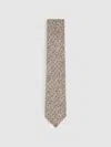 Reiss Grey Melange Tie In Gray