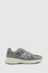 Reiss Grey Nubuck And Mesh Trainers