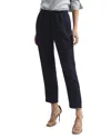 Reiss Womens Navy Hailey Drawstring-waist Tapered-leg Recycled Polyester-blend Trousers In Navy