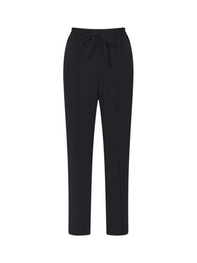 Reiss Hailey Tapered Pull On Trousers In Black