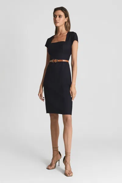 Reiss Haisley - Navy Tailored Dress, Us 2 In Blue