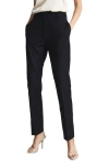 Reiss Navy Petite Wool Blend Tapered Suit Trousers In Navy