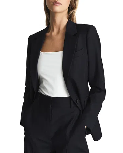 Reiss Haisley Single Breasted Blazer In Black