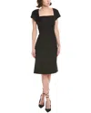 Reiss Haisley Tailored Midi Dress In Black