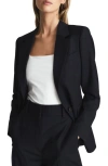 Reiss Haisley Single Breasted Blazer In Navy