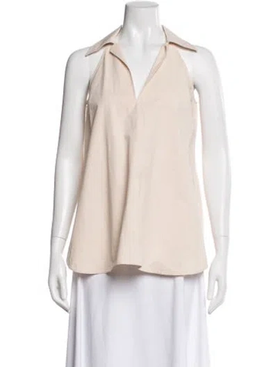 Pre-owned Reiss Halterneck Mini Dress In Neutral