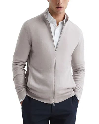 REISS REISS HAMPSHIRE WOOL ZIP TURTLENECK SWEATER