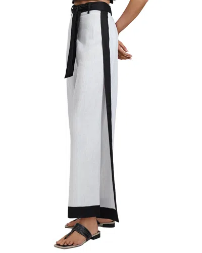 REISS HARLOW SPLIT LINEN TROUSER