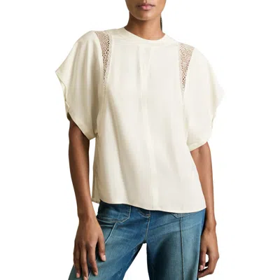 REISS REISS HARLOWE LACE INSET TOP