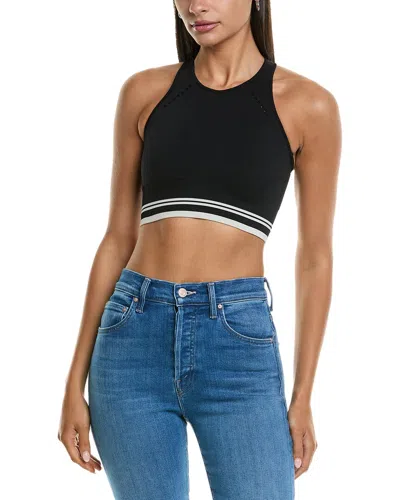 Reiss Harper Crop Top In Black