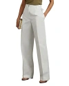 Reiss Harper Wide Leg Trouser In White