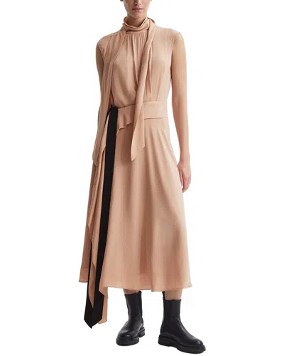 Reiss Harriet Tie Side Midi In Brown