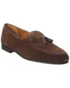 Reiss Harry Belgian Suede Loafer In Brown