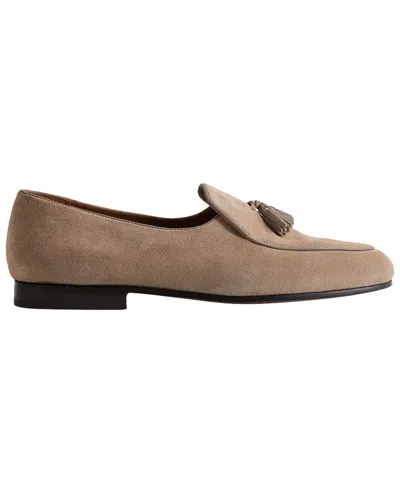 Reiss Harry Leather Loafer In Brown
