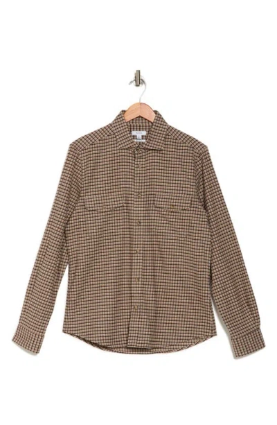 Reiss Harry Regular Fit Button-up Shirt In Brown