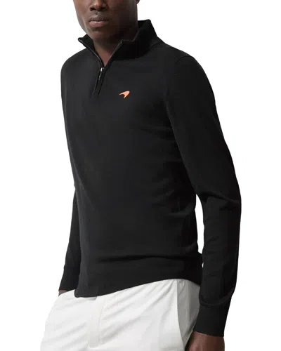 Reiss Hatch Sweatshirt In Black
