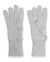 Reiss Hazel Colourblock Tipping Wool-blend Glove In Gray