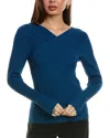 Reiss Heidi-cross Front Knitted 55517534 In Blue