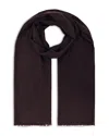 Reiss Womens Burgundy Heidi Fringe-trimmed Cashmere Scarf In Black
