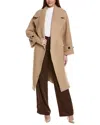 Reiss Helena Wool & Cashmere-blend Coat In Beige